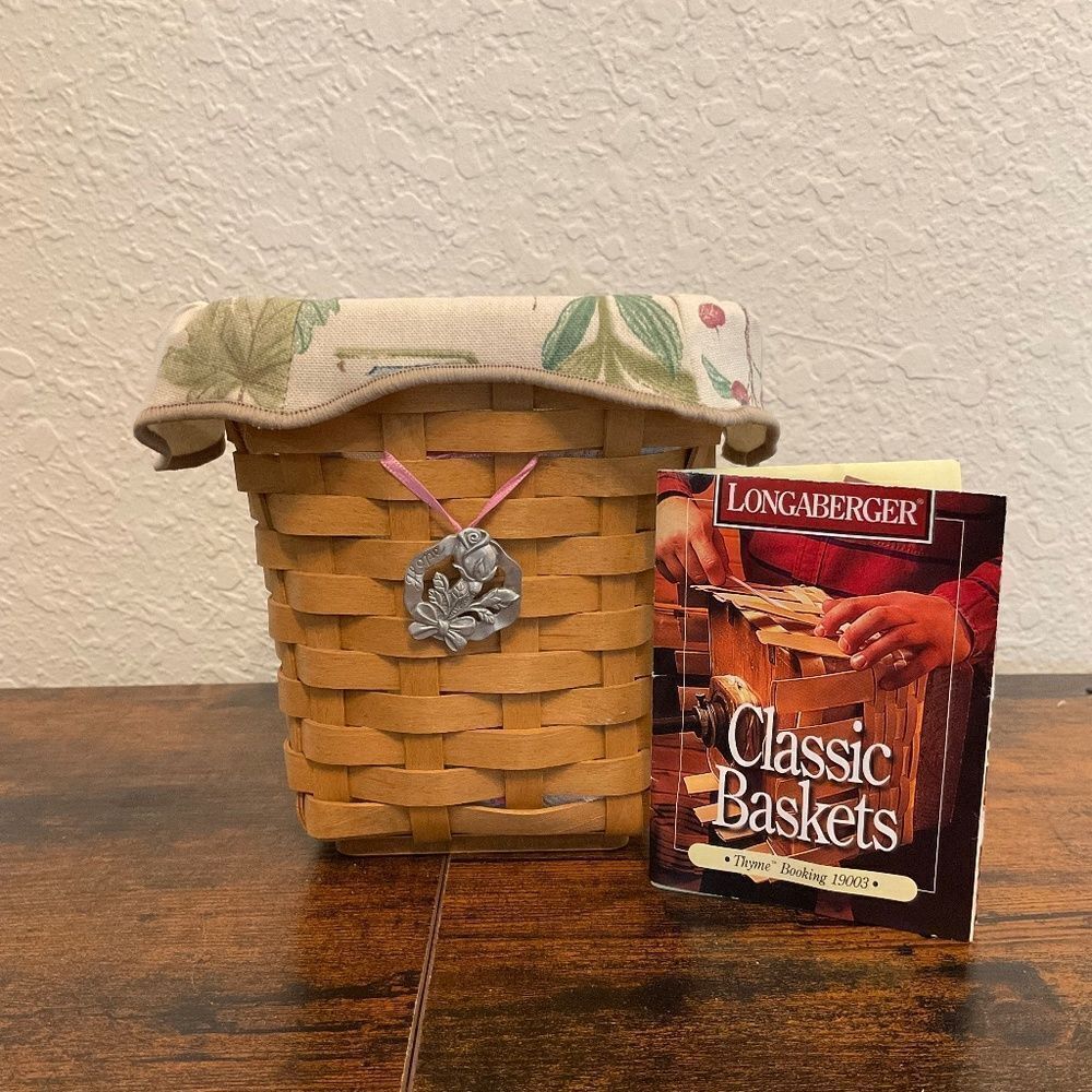 Longaberger Vintage Honoring American Cancer Society Handwoven Basket 2004